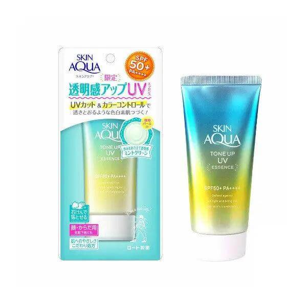 SKIN AQUA – Tone Up UV Essence Sunscreen SPF50+ PA++++ – Redness Balancing - Mint (80g) product view 3